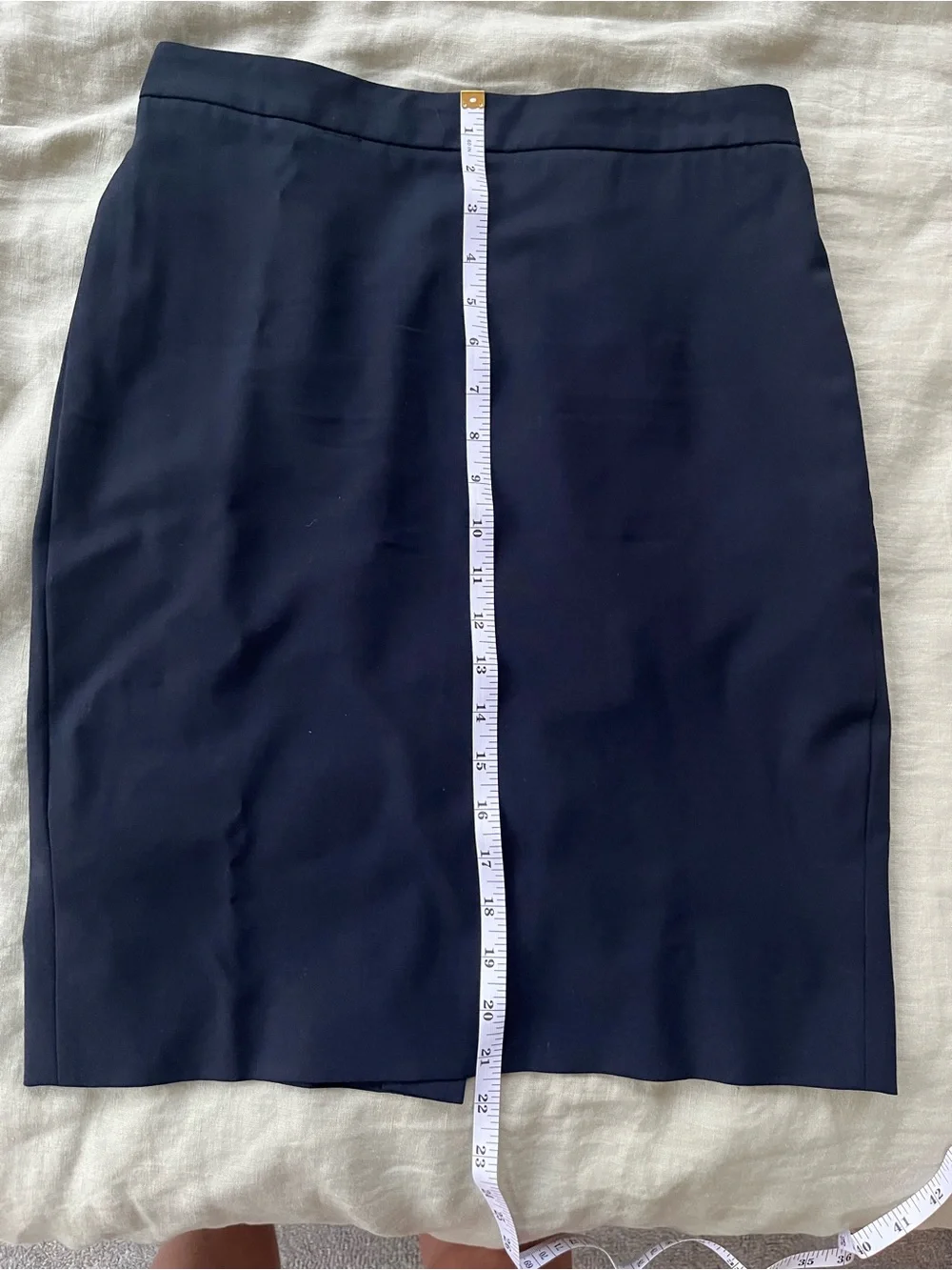 J. Crew Navy Pencil Skirt - Tailored Office Staple